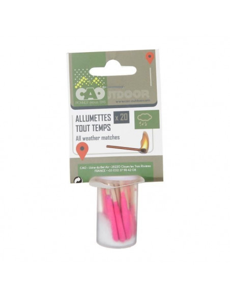 ALLUMETTES TOUT TEMPS CAO CAMPING
