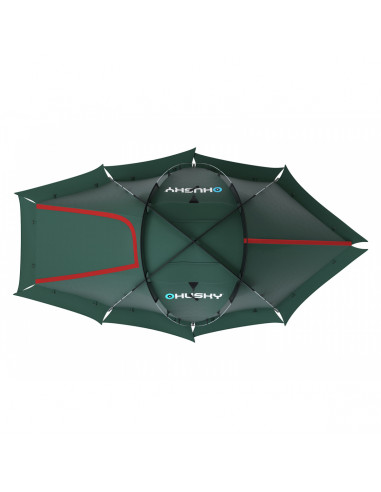 Tente HUSKY FIGHTER 3-4 Personnes vert