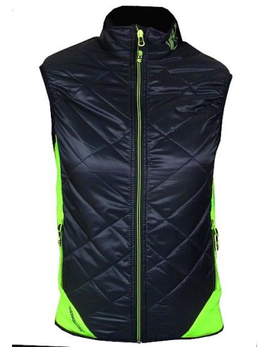 Sans manches HAVEN THERMAL VEST noir et jaune - Chaude et respirante