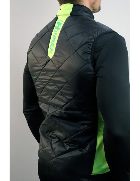 Sans manches HAVEN THERMAL VEST noir et jaune - Chaude et respirante