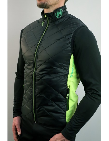 Sans manches HAVEN THERMAL VEST noir et jaune - Chaude et respirante