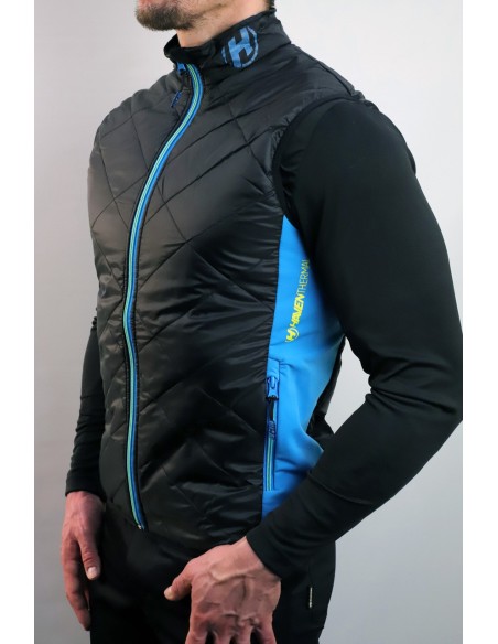 Sans manches HAVEN THERMAL VEST noir et bleu - Chaude et respirante