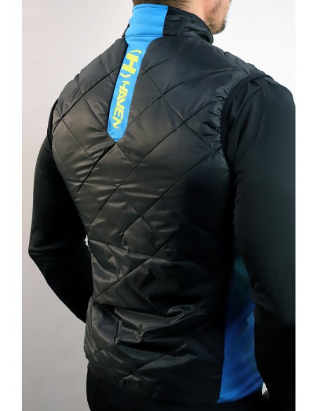 Sans manches HAVEN THERMAL VEST noir et bleu - Chaude et respirante