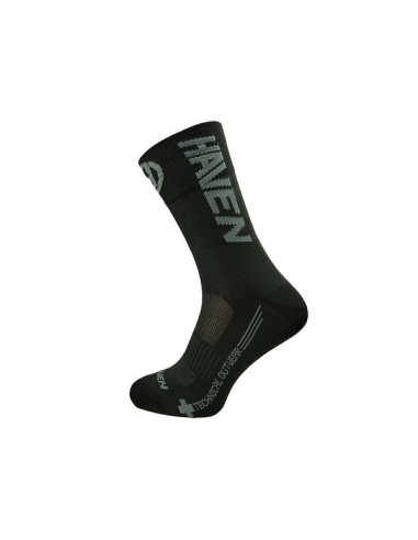 Chaussettes cyclisme Haven Lite Silver NEO Long Noir (pack 2 paires)