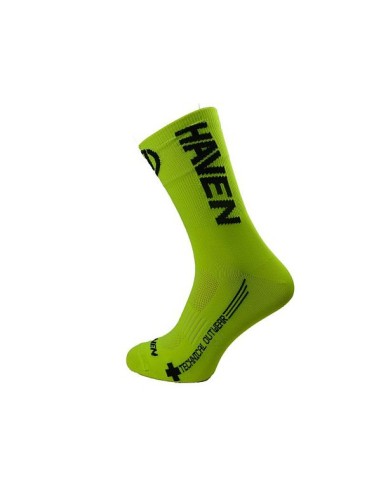 Chaussettes cyclisme Haven Lite Silver NEO Long Jaune (pack 2 paires)