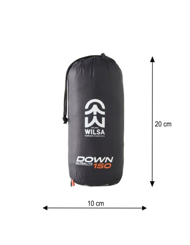Couchage Wilsa Ultralite Down 150 -2°C : 90% duvet d’oie blanche !