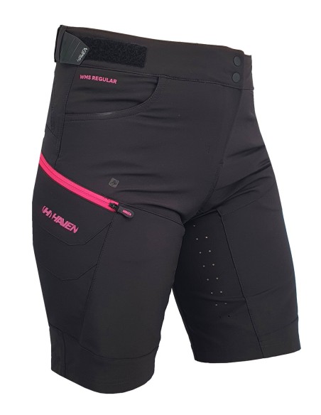 Short VTT HAVEN Femme Factory Air Noir/Rose