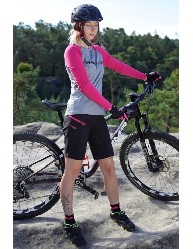 Short VTT HAVEN Femme Factory Air Noir/Rose