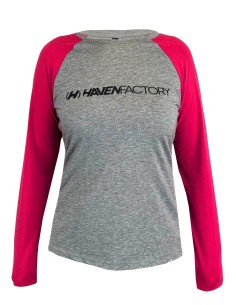 Tshirt VTT Femme HAVEN Factory Trail Gris/Rose