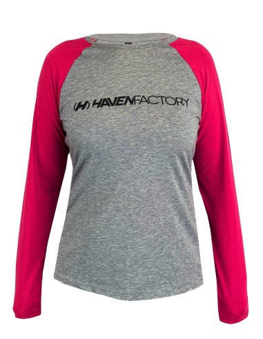 Tshirt VTT Femme HAVEN Factory Trail Gris/Rose