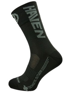 Chaussettes cyclisme Haven Lite Silver NEO Long Noir (pack 2 paires)