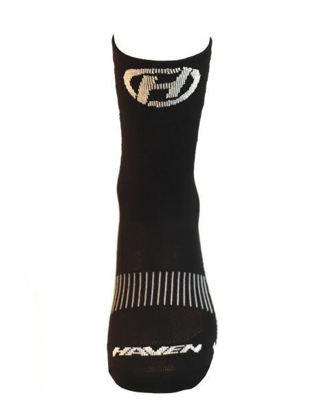 Chaussettes cyclisme Haven Lite Silver NEO Long Noir/Blanche (pack 2 paires)