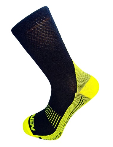 Chaussettes cyclisme Haven Structure Long Noir/Jaune (pack 2 paires)